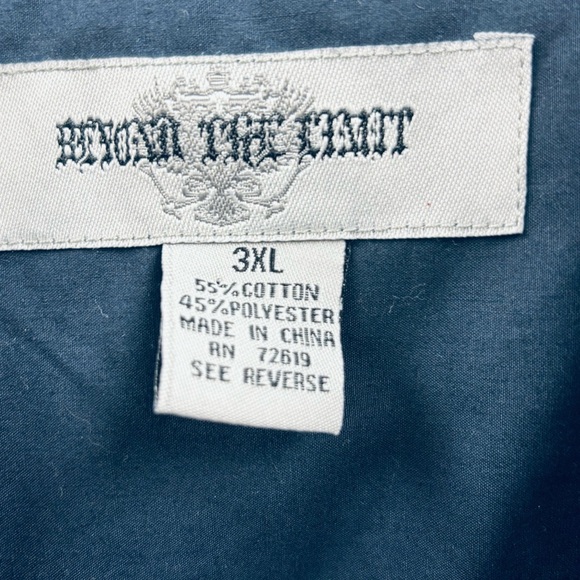 New Beyond The Limit Men's Navy Short Sleeve Shirt Size 3XL - Picture 2 of 6